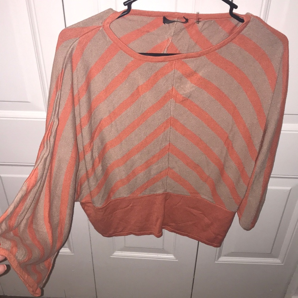 Easter comfy knit chevron bat sleeve knit top🧡
